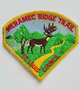MERAMEC RIDGE TRAIL ST. LOUIS COUNCIL BUCK DEER Pfadfinderjungen Aufnäher 1960 - Bild 1 von 3