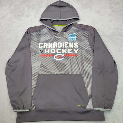 Montreal Canadians Sweater Men Medium Grey Hoodie Sweatshirt Center Ice Adult M* Cover
