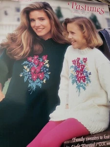 Brunswick  Vintage Knitting Pattern 924 Pastimes Family DK  - Picture 1 of 3