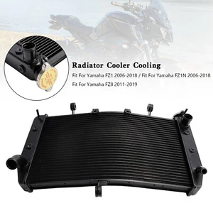 Aluminum Radiator Cooling Engine Cooler For Yamaha FZ1 FZ1N 06-18 FZ8 11-19 E7 - Picture 1 of 17