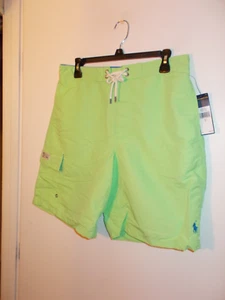 NWT Mens Medium Polo Ralph Lauren Lime Swim Suit New $65 - Picture 1 of 3