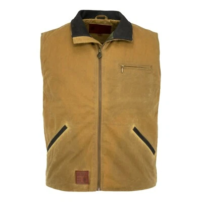 Outback Trading Company® Men's Sawbuck Field Tan Oilskin Vest 2143-FTN - Image 1 of 4