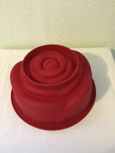 Silicone Rose Cake Mould Baking Tin - Picture 1 of 2