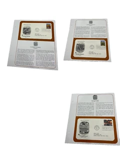 3 Mixed FDC First Day of Issue Envelopes / Stamps w/ Card - Picture 1 of 4
