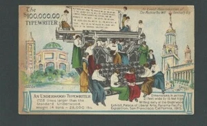 1915 PPC San Francisco Panama-Pacific Intl Expo Shows Giant 14 Ton Underwood---- - Picture 1 of 1