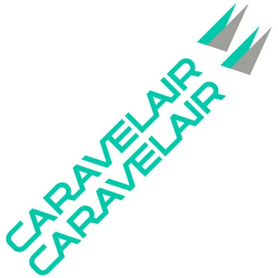 RAWISTICKER 2 x CARAVELAIR Old Logo 98cm x 8cm autocollant sticker camping caravane caravan
