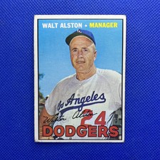 1967 Topps Walt Alston VG-EX Los Angeles Dodgers