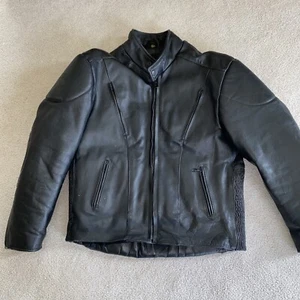 Chaqueta de Montar de Cuero Real Milwaukee WI Acolchada de Cuero para Hombre 46 - Imagen 1 de 8