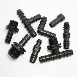 Agricultural Micro Irrigation Water System 16mm OD Pipe Hose fittings Connectors - Picture 1 of 31