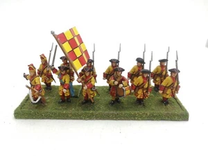 1700er Infanterie 28mm bemalt Großer Nordischer Krieg ? Dänisch Gelb ? 18. Jahrhundert #3 - Bild 1 von 10