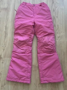 Lands End Kids Pink Snow Pants Girl Sz 12 Waterproof Snowboard Ski - Picture 1 of 13