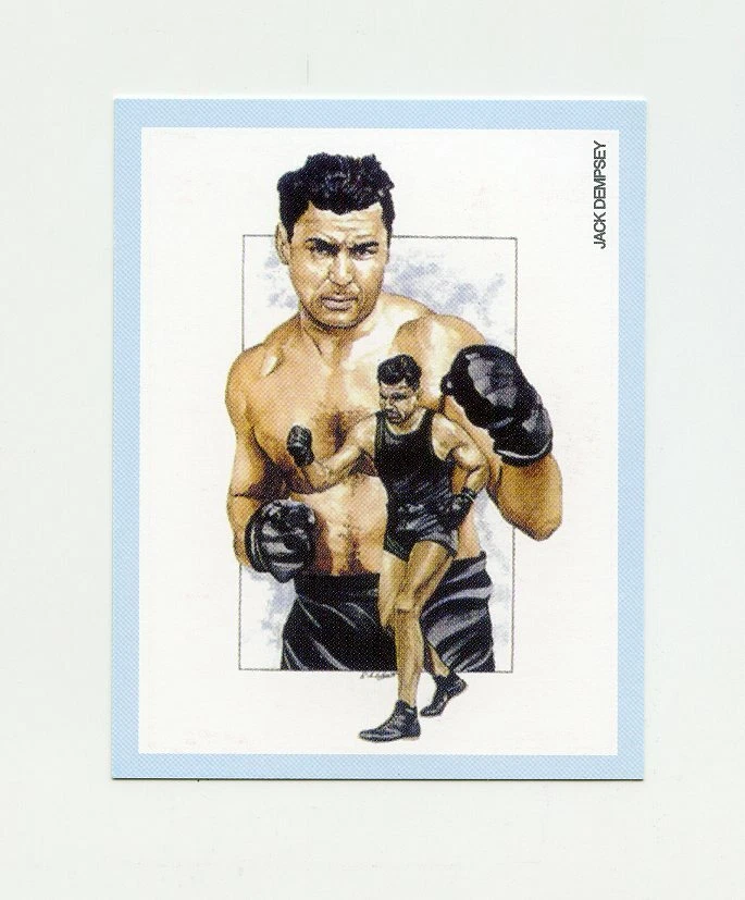 #TN03887 JACK DEMPSEY Red Back Variation 1991 Card - Image 1 of 1