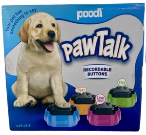Talking Paws Recordable Dog Buttons Training Dogs Obedient Puppy PawTalk - Picture 1 of 4