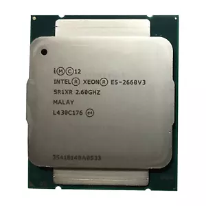 Intel Xeon E5-2660 V3 SR1XR 2.60GHz 10-Cores 20 Threads LGA2011-3 CPU Processor - Picture 1 of 4