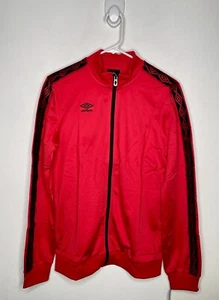 Umbro Diamond Zip Up Track Jacket Boys Size XL 1Long Sleeve Red - Picture 1 of 4