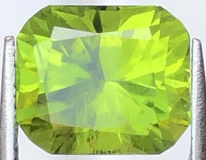 4.20 Carat Natural Faceted Cut Green Peridot Loose Gemstone Origin Pakistan - Picture 1 of 17