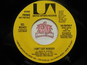 Del Reeves – I Ain't Got Nobody / Mono, 45 RPM VG+ (HA)  - Picture 1 of 2