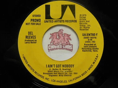 Del Reeves – I Ain't Got Nobody / Mono, 45 RPM VG+ (HA)  - Image 1 of 2
