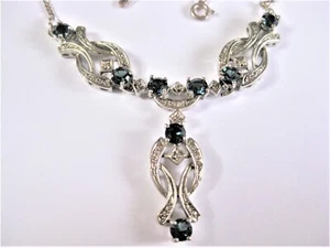 Collier Silber 925 mit Farbsteinen, 13,87 g - Bild 1 von 3