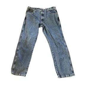 Jeans uomo WRANGLER George Strait taglia 40x32 blu medio denim taglio cowboy western - Foto 1 di 6