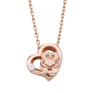 Collar de Plata Personajes Kero Keroppi Sanrio SAKP-N001PG Japón Nuevo - Imagen 1 de 5