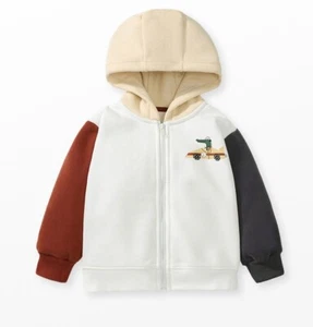 Kids Crocodile Print Colorblock Zip-Up Jacket (1-4y) - Picture 1 of 3