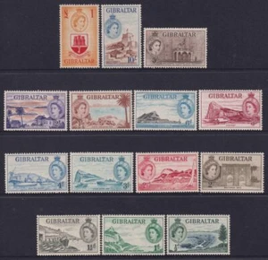 GIBRALTAR - 1953 QE2 Set to £1 ARMS  SG 145/58 MLH Cv £180 [E9135] - Bild 1 von 2