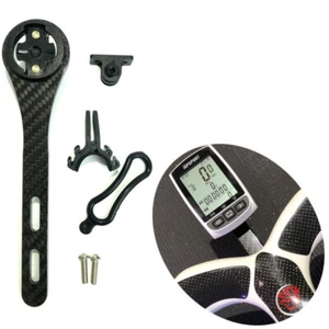 Carbon Fiber Bicycle Computer Mount Holder GPS Bracket for Garmin/Bryton/CatEye - Picture 1 of 22