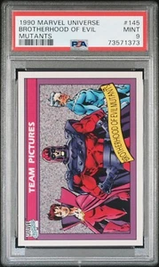 1990 Impel Marvel Universe Series 1 BROTHERHOOD OF EVIL MUTANTS #145 PSA 9 MINT - Picture 1 of 2