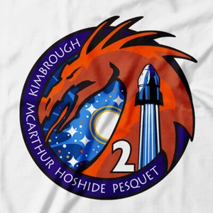 Crew-2 mission Spacex T-Shirt Elon Musk Men's Women's S M L XL XXL 3XL - Picture 1 of 16