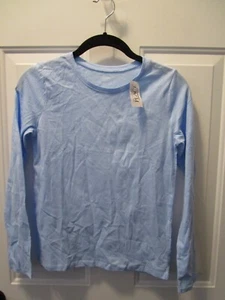 CHILDREN'S PLACE GIRLS UNIFORM LIGHT BLUE L/S T-SHIRT SIZE XL (14) NEW - Picture 1 of 2