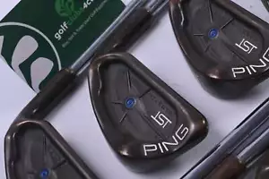 Ping ISI BeCu Irons / 3-PW+SW / Blue Dot / Regular Flex Ping Cushin JZ Shafts - Picture 1 of 7