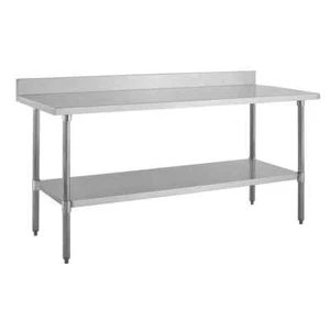 Kratos Commercial Worktable, All-Stainless Steel Kitchen Prep Table 24"Dx72"W - Picture 1 of 9