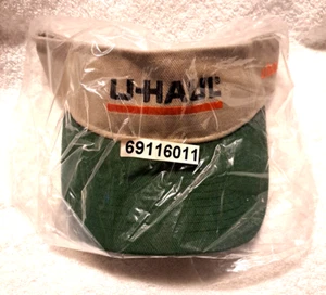 Visor U-HAUL Golf HAT 2012 GREEN Tan BRAND New IN Packaging - NEVER Worn - Picture 1 of 8