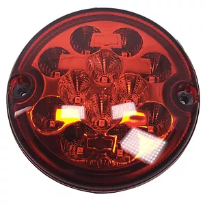 Lámpara indicadora de cola de parada redonda Dasteri DSL-210STL 2 funciones 12 LED 12-33V ROJA - Imagen 1 de 5