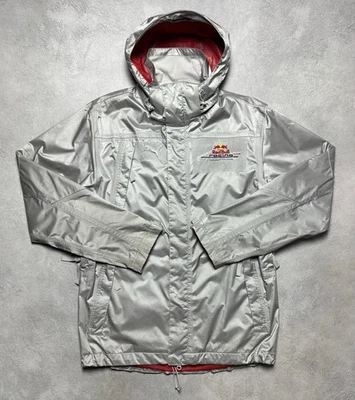 PUMA Red Bull Formula 1 Racing Team Mens Gray Hooded Windbreaker Jacket Size S - Image 1 of 4