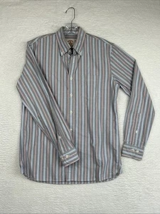Brooks Brothers Red Fleece Shirt Size S Long Sleeve Button Down Striped - Picture 1 of 13