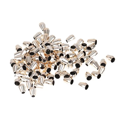 100 peças rolha de extremidade cabo extremidades de corda travas cordão clipes prendedor para jaquetas - Imagem 1 de 4