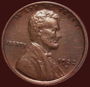 πΊπΈ Uncirculated 1922-D Denver Mint Copper Lincoln Wheat Cent USA - Picture 1 of 2