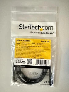 StarTech USB-C to USB-C Cable 100W 5A PD 1 m 3 ft Quick to Ship from USA - Picture 1 of 2