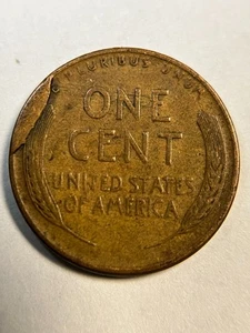 1945 Cud Lincoln Wheat Cent Mint Error FREE SHIPPING! - Picture 1 of 2