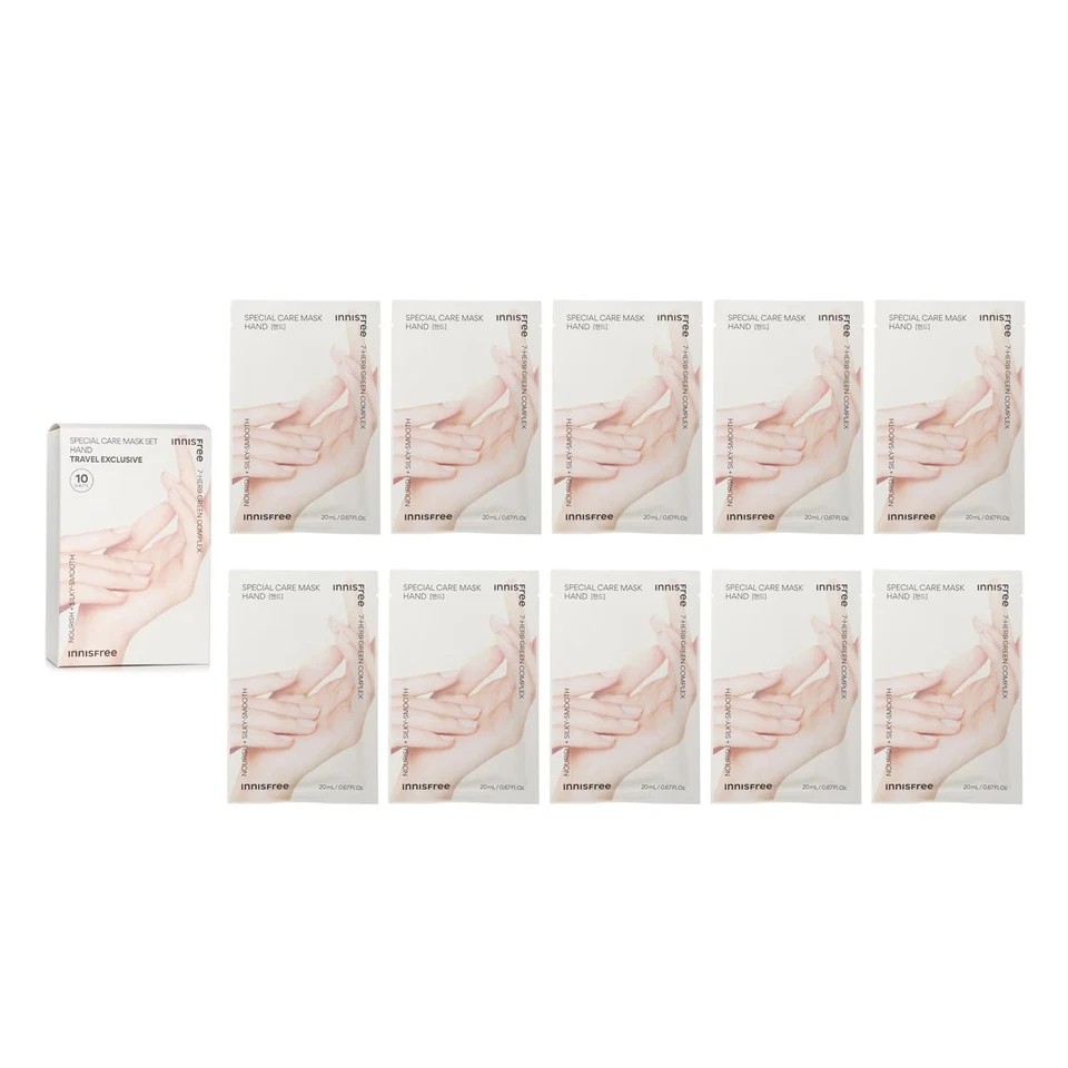 Innisfree Special Care Mask Set Hand Travel Exclusive  20ml x 10sheets - Изображение 1 из 3