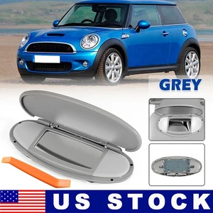 Fits BMW MINI Cooper R55 R56 R58 R60 07-2014 Gray Sun Visor Vanity Mirror Cover - Picture 1 of 8