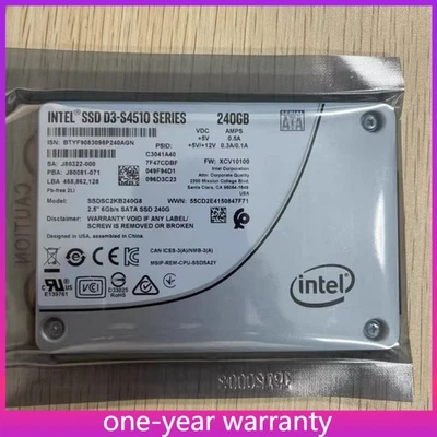 Intel S4510 SATA SSD 6Gb/s 2.5" 240GB SSD SATA SSDSC2KB240G8 Solid State Drive - Image 1 of 4
