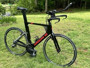 2021 Argon 18 E117 Tri Size XL 61 Carbon Clincher Wheelset TT Triathlon - Picture 1 of 21