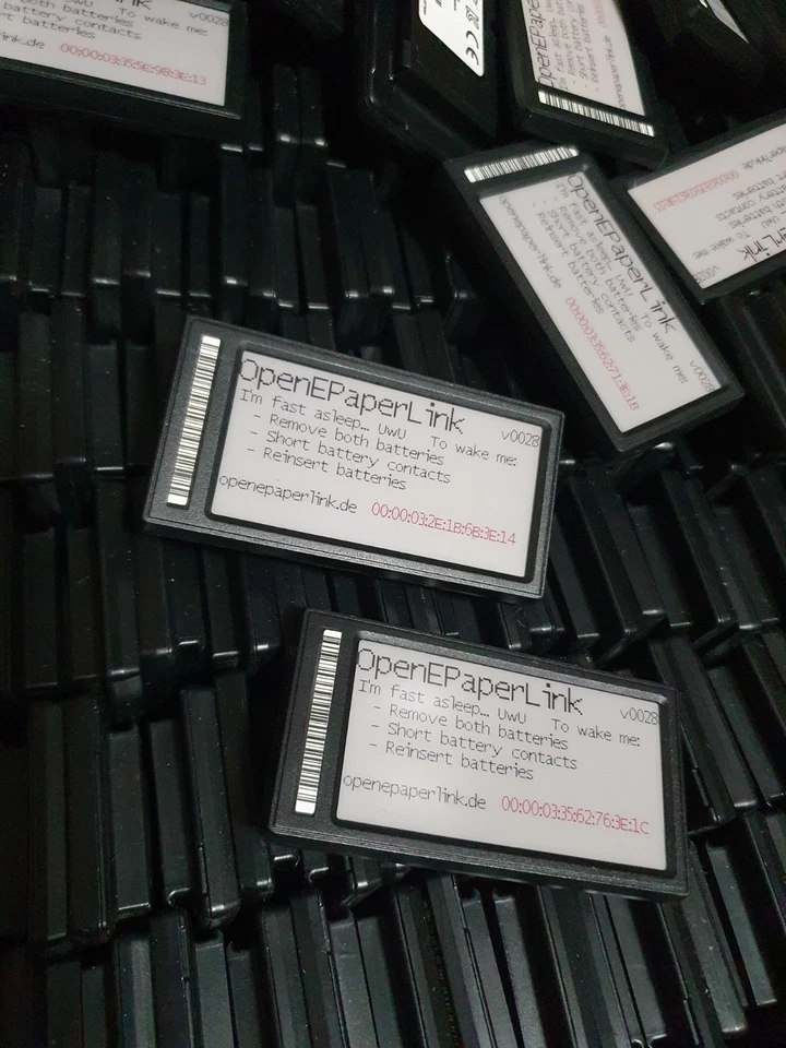 50 Stück E-Paper Preisschilder 2.66" 296x152 BWR Geflasht  - Bild 1 von 3