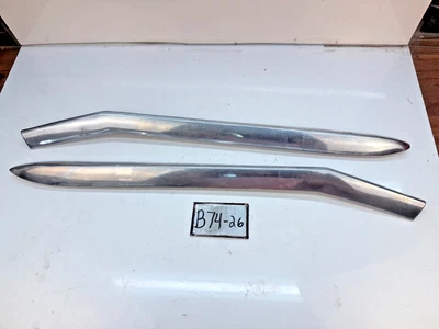 OEM 1960 Impala Bel Air par maletero moldura de acero inoxidable B74-26 Foto 1 de 4