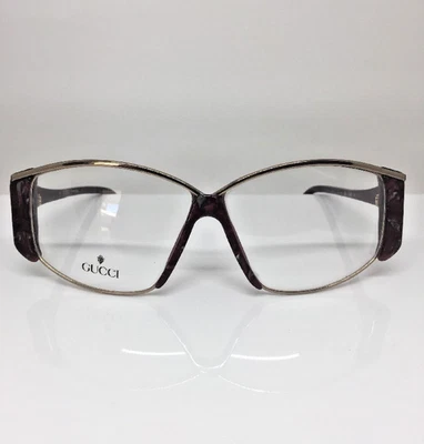 Nuevas gafas Gucci GG 2308 vintage GG 2308 C. marcos dorados y mármol NOS Italia Foto 1 de 4