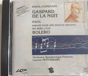 RAVEL - Gaspard De La Nuit/Pavane/Bolero etc Petitgirard CD BRAND NEW Adda - Bild 1 von 2