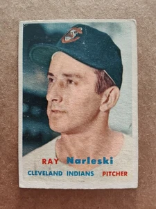 RAY NARLESKI Cleveland INDIANS 1957 TOPPS Baseball Card #144 - Picture 1 of 2